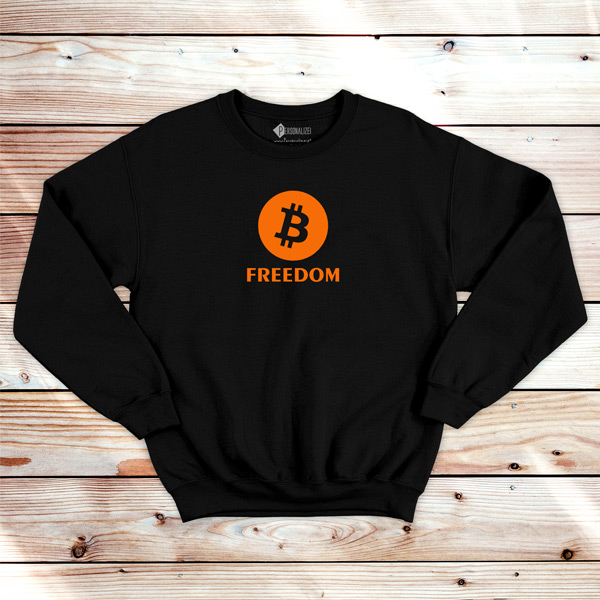 Bitcoin Freedom Sweatshirt unisex BTC em Portugal