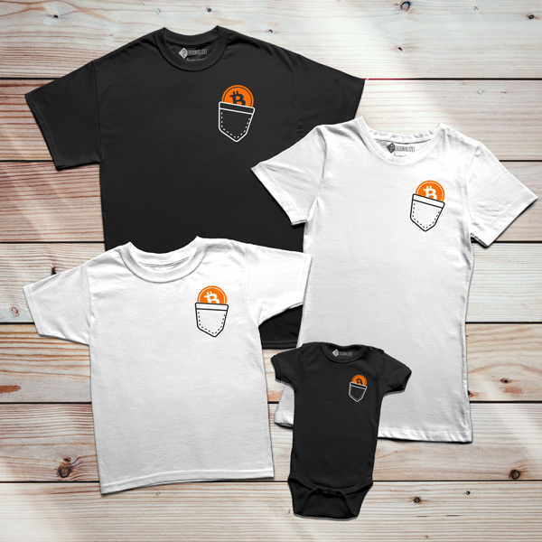 Bitcoin T-shirt BTC Criptomoeda personalizei roupas