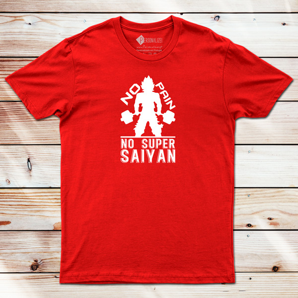 No Pain No Super Saiyan T-shirt DBZ camiseta