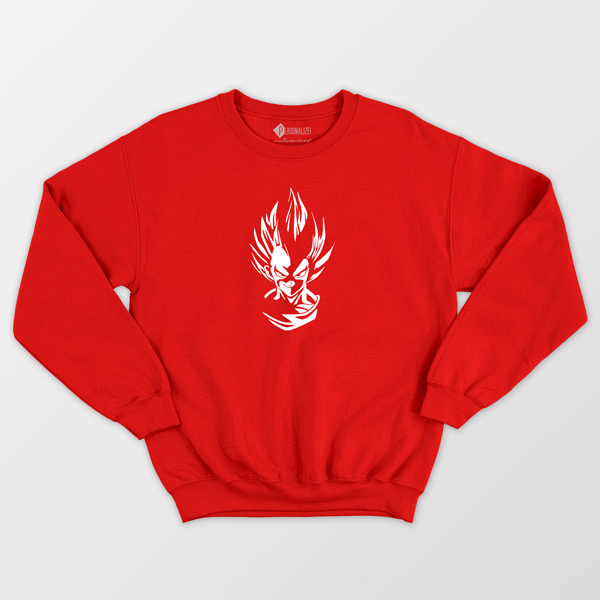 Sweatshirt Vegeta Dragon Ball Z vermelho