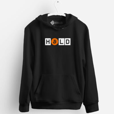 HOLD BTC Sweatshirt com capuz Bitcoin preto comprar