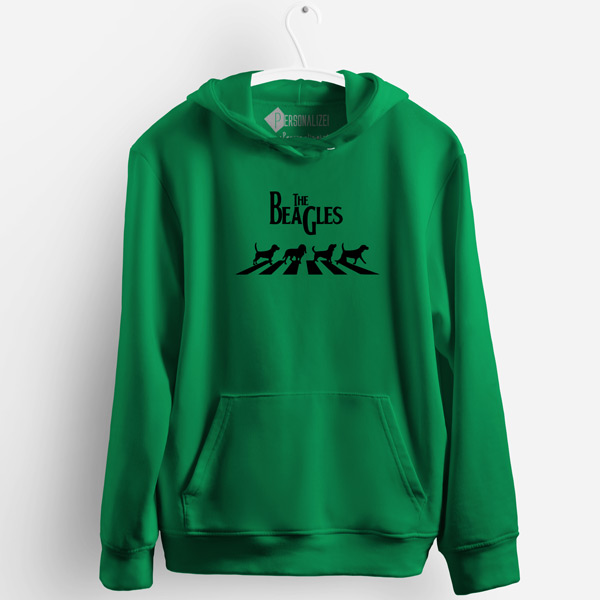 The Beagles Sweatshirt com capuz verde