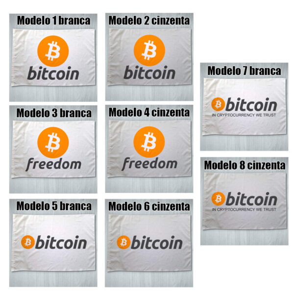 Bandeira Bitcoin Freedom BTC em vários modelos 70x100cm