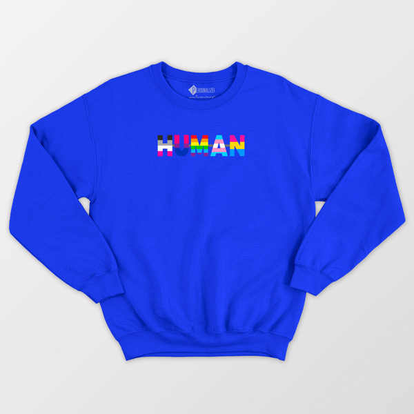 Sweatshirt Human LGBTQIA+ azul preço comprar