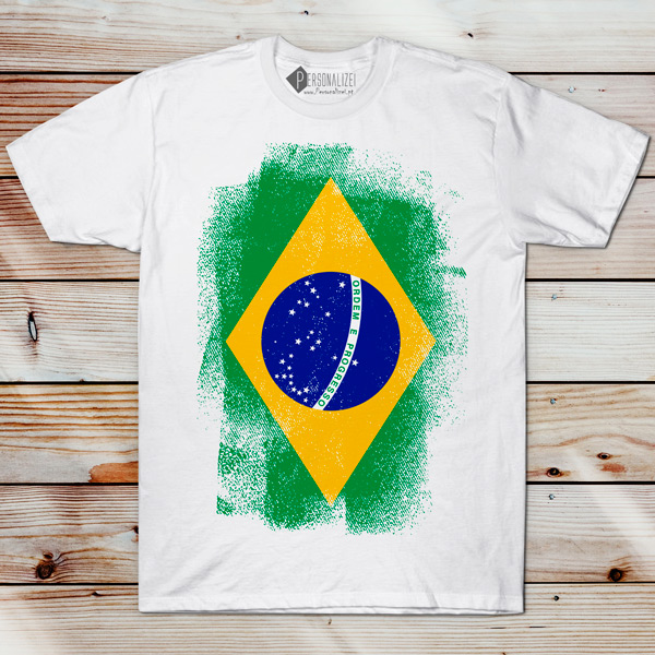 T-shirt Brasil manga curta branca comprar