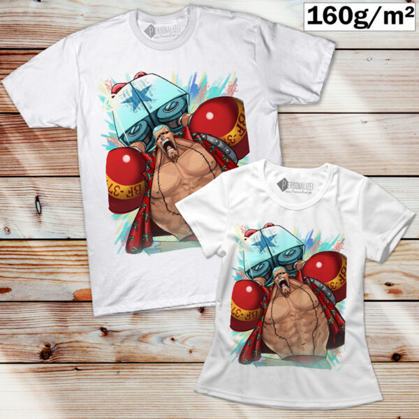 T-shirt Franky Cyborg One Piece homem e mulher