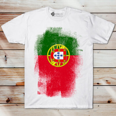 T-shirt Portugal manga curta comprar flag t-shirt