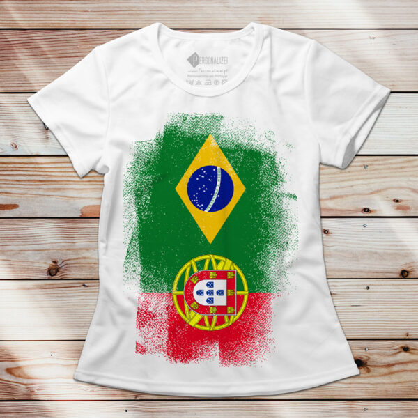 T-shirt Brasil e Portugal