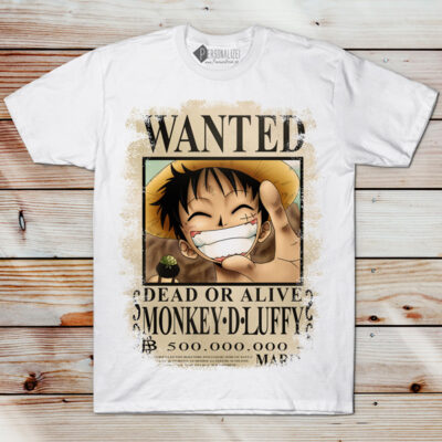 T-shirt Monkey D. Luffy Wanted comprar em Portugal