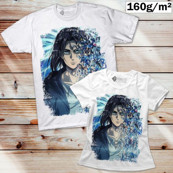T-shirt Eren Yeager Attack on Titan animes Portugal