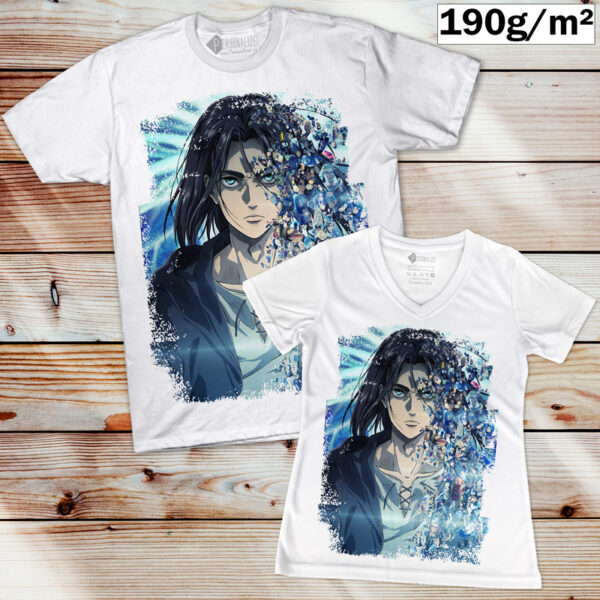 T-shirt Eren Yeager Attack on Titan fãs Portugal