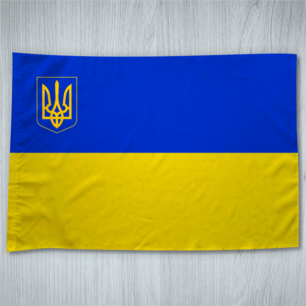 Bandeira Ucrânia com Tridente TRYZUB comprar em Portugal