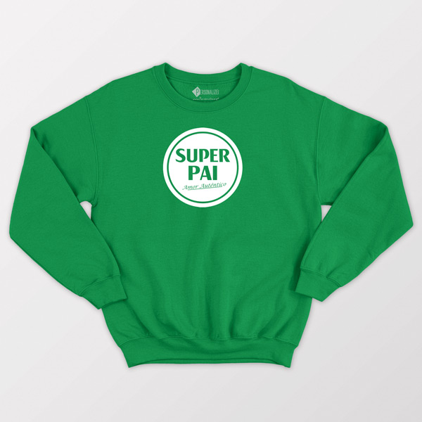 Super Pai Sweatshirt Super Bock Amor Autêntico verde