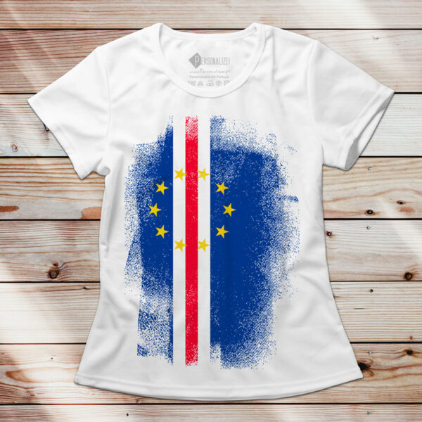 T-shirt Cabo Verde manga curta feminina