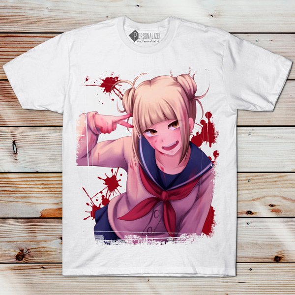 T-shirt Himiko Toga Boku No Hero - Personalizei