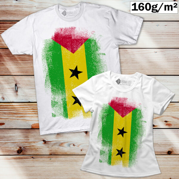 T-shirt São Tomé e Príncipe manga curta comprar em Portugal