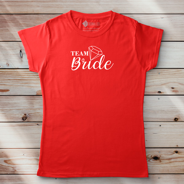 T-shirts Team Bride Team Groom despedida solteiro amigas da noiva