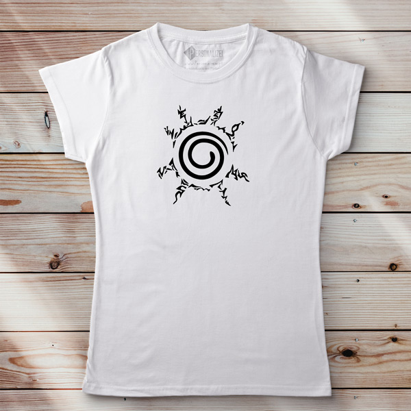 Naruto T-shirt Selo Oito Trigramas branca