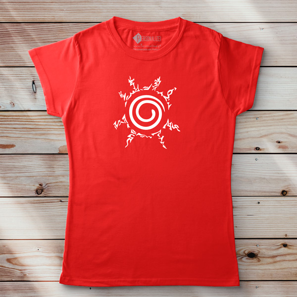 Naruto T-shirt Selo Oito Trigramas para senhora