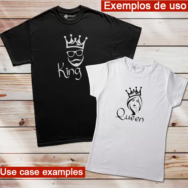 Vector King Queen ai svg pdf png Laser Silhouette Cut file personalizar