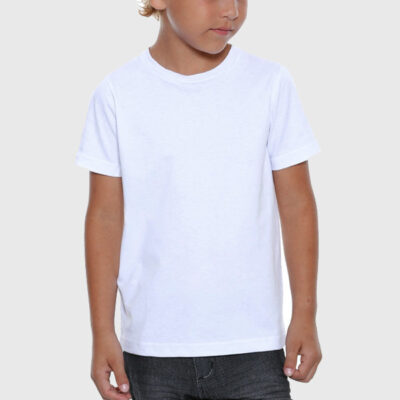 T-shirt 100% poliéster Criança 190g com toque de algodão comprar