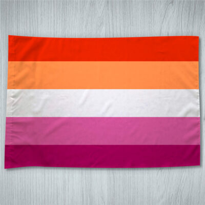 Bandeira Lésbica Sunset 5 cores 70x100cm comprar em Portugal