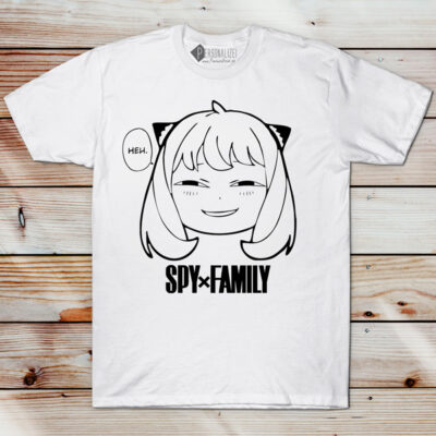 Anya Forger T-shirt heh face Spy × Family branca comprar