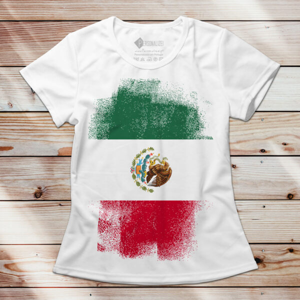 T-shirt México manga curta feminina