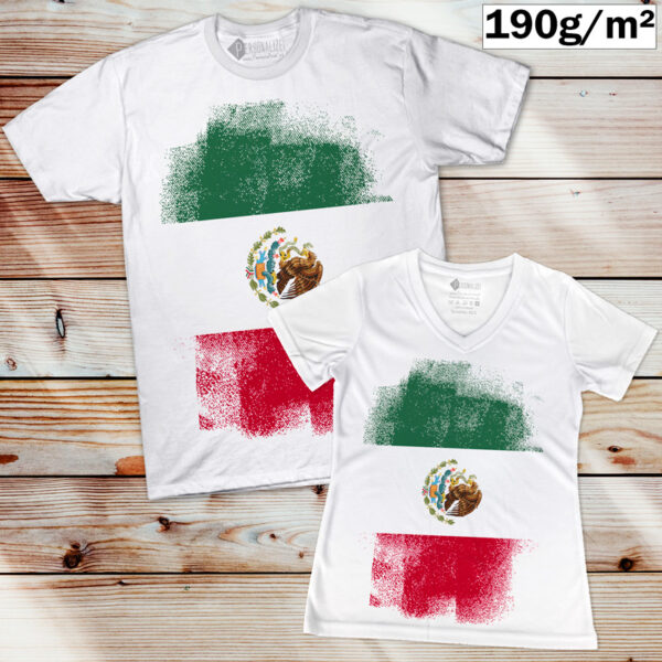 T-shirt México manga curta branca