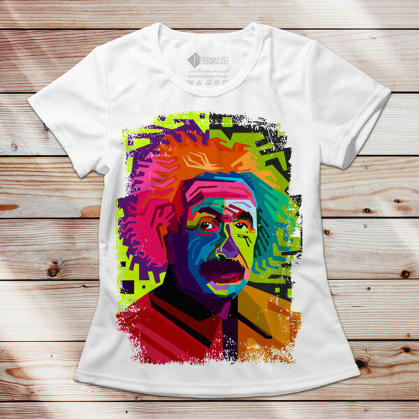 T-shirt Albert Einstein Colorful feminina
