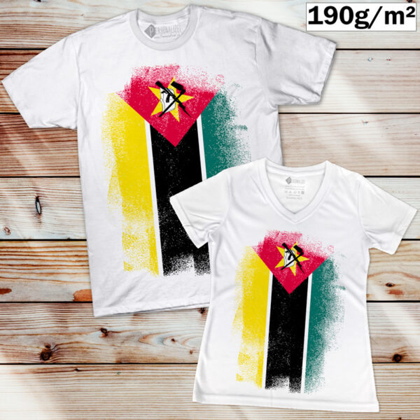 T-shirt Moçambique manga curta homem e mulher