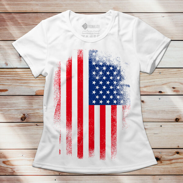 T-shirt Estados Unidos da América feminina