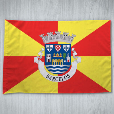 Bandeira Barcelos Município/Cidade 70x100cm comprar bandeiras cidades portuguesas