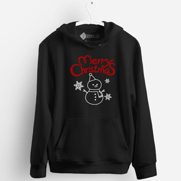 Merry Christmas Sweatshirt com capuz Snowman preço comprar
