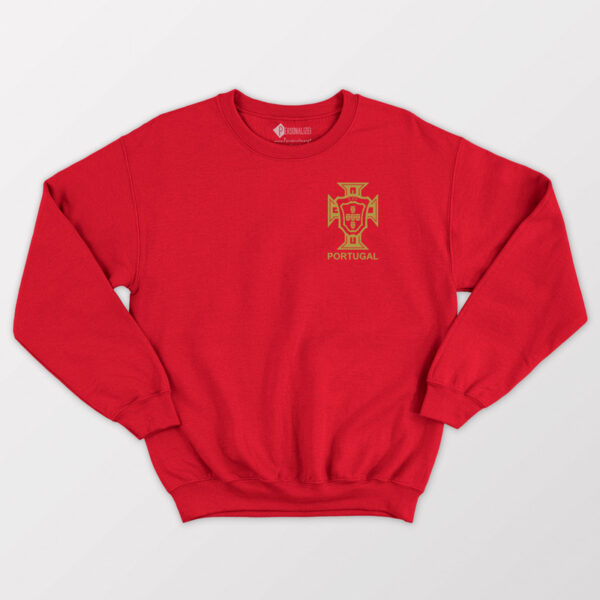 Sweatshirt Portugal escudo FPF seleção vermelho comprar