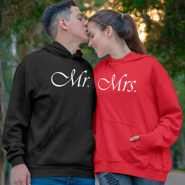 Sweatshirt com capuz Mr. e Mrs. conjunto namorados comprar em Portugal