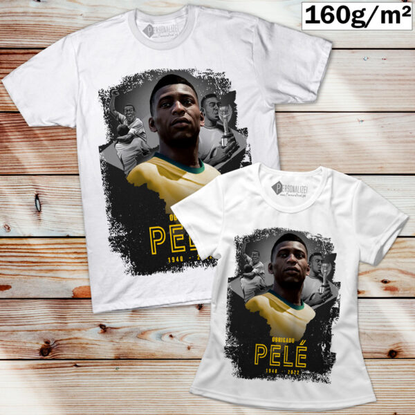 T-shirt Rei Pelé King feminina e masculina