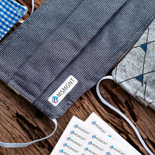 Etiquetas termoadesivas para roupas/têxteis personalizada com marca/logo comprar em Portugal