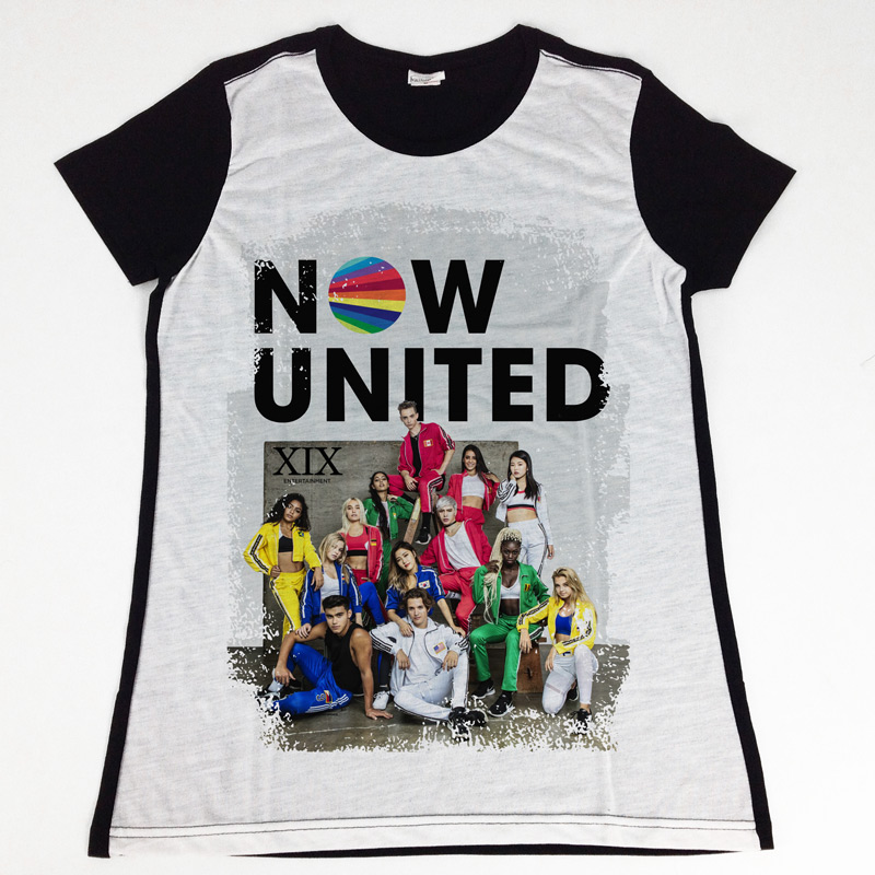 T-shirt Now United camiseta manga curta - Personalizei