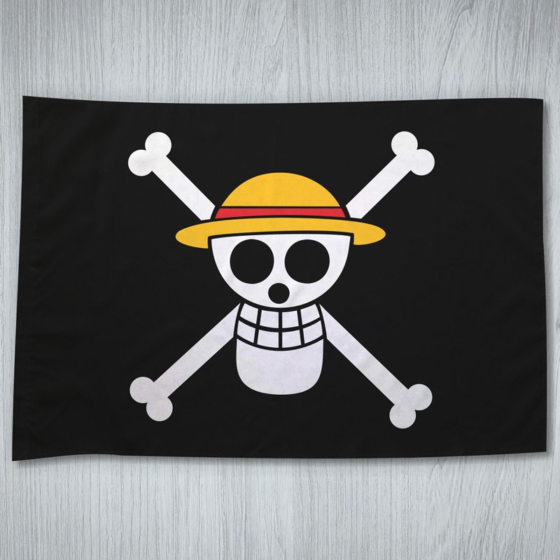 Bandeira One Piece Pirata Luffy Skull - Personalizei