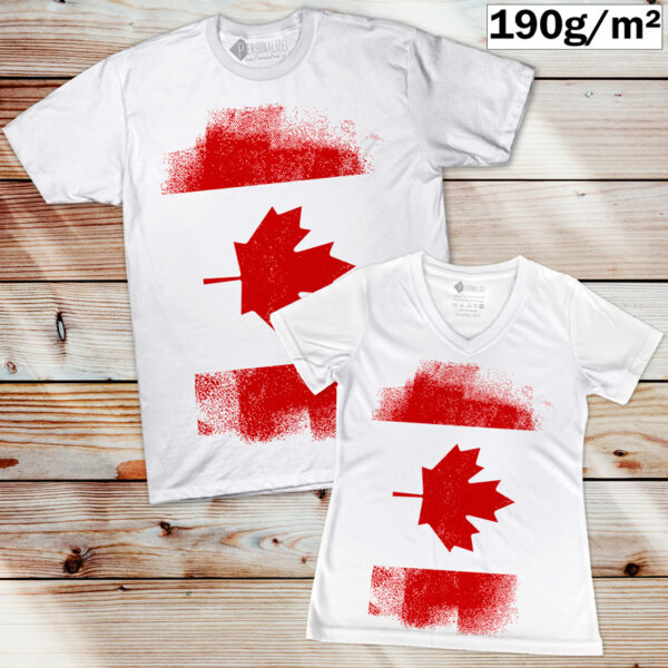 T-shirt Canada manga curta país