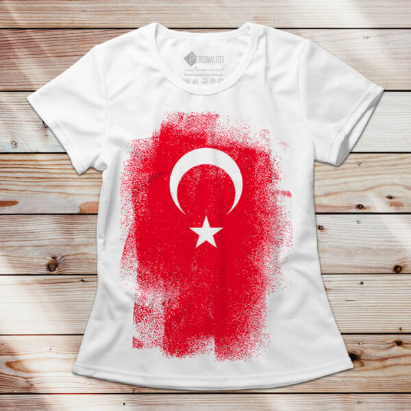 T-shirt Turquia manga curta comprar feminina