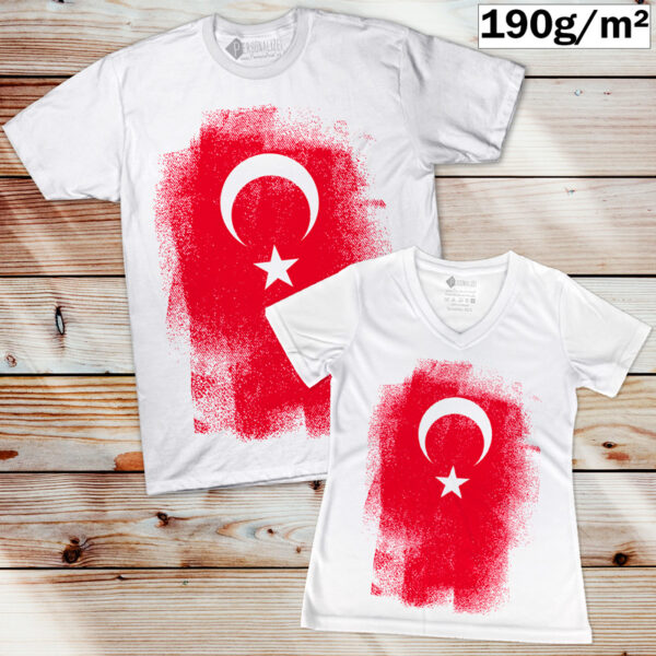 T-shirt Turquia manga curta camisetas
