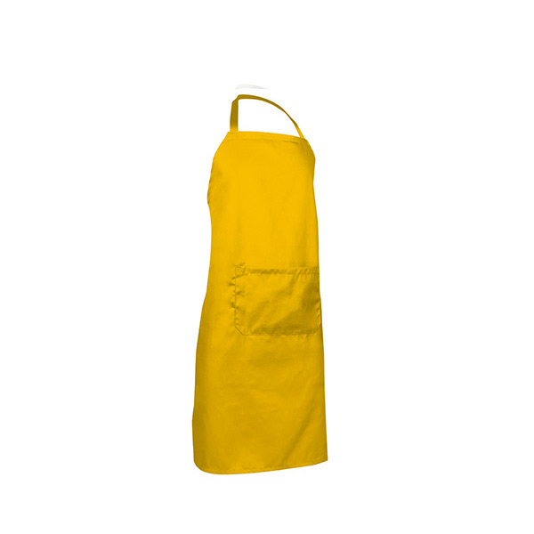 Avental de cozinha com bolso - Unisex amarelo