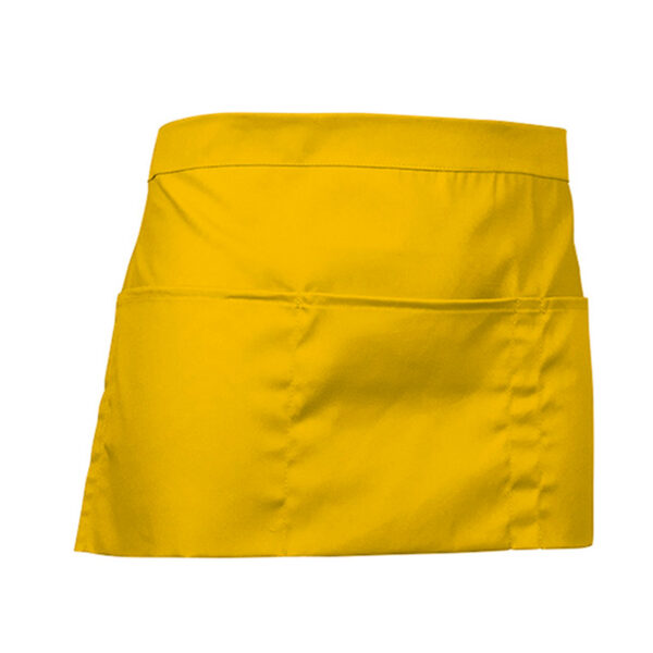 Avental de cintura com bolsos - Unisex amarelo