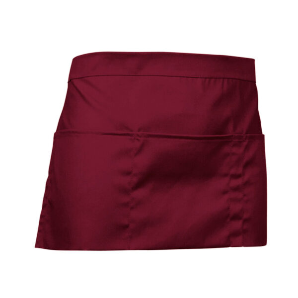 Avental de cintura com bolsos - Unisex vinho