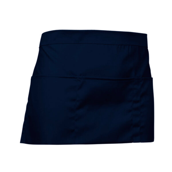 Avental de cintura com bolsos - Unisex azul escuro marinho