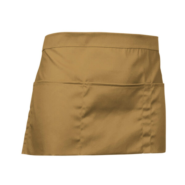 Avental de cintura com bolsos - Unisex castanho