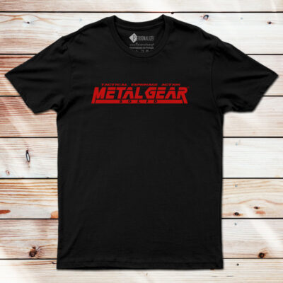 T-shirt Metal Gear Solid preta comprar