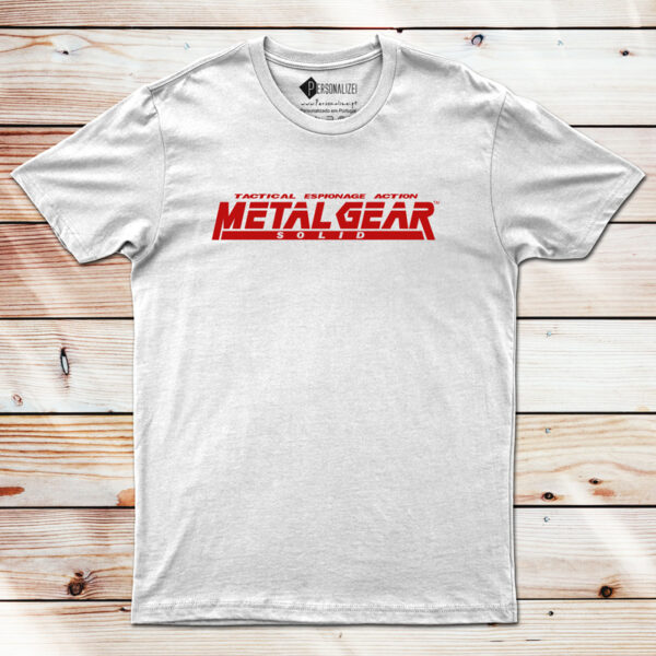T-shirt Metal Gear Solid branca preço comprar em Portugal